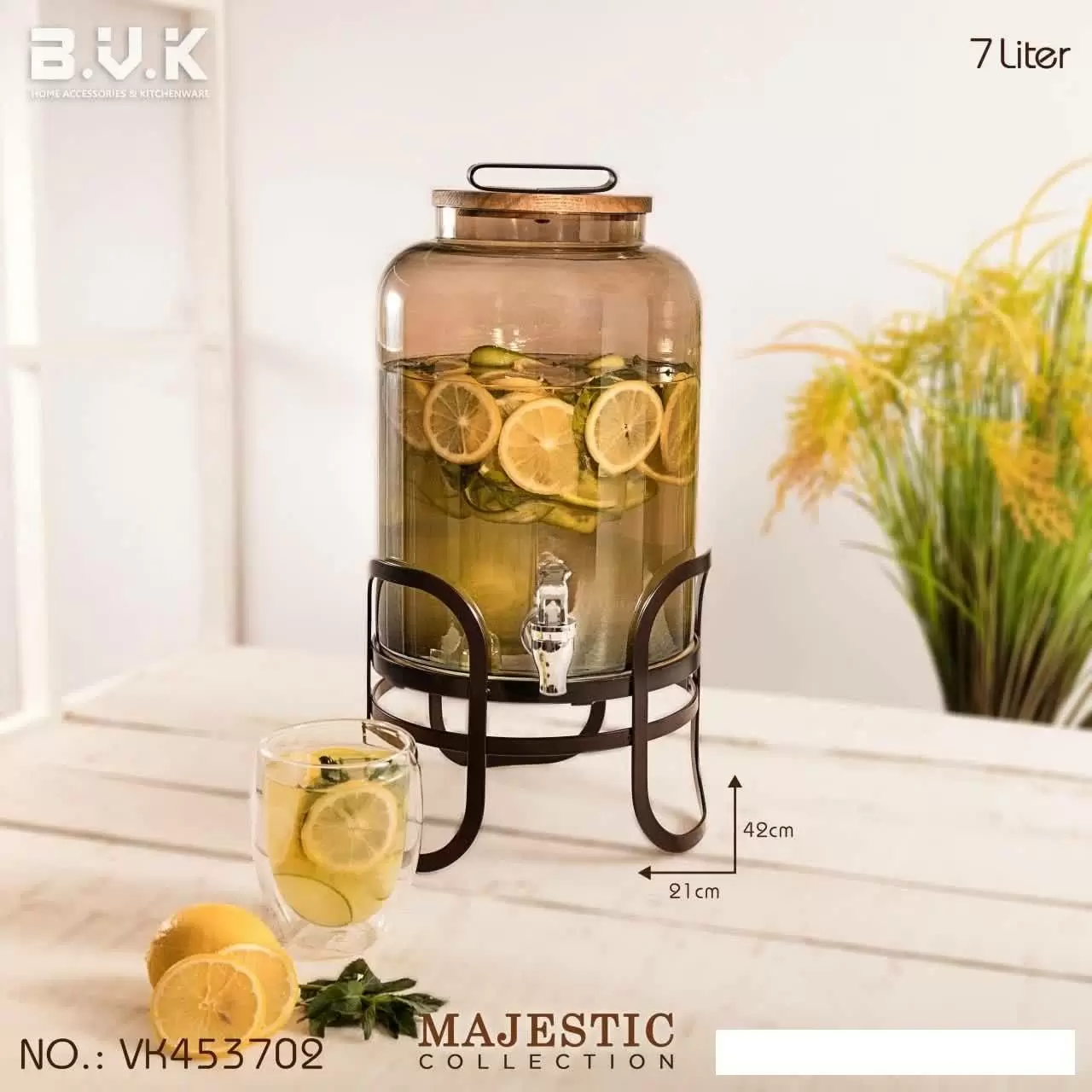 کلمن شیشه ای شامپاینی majestic453702 بوک bvk کارتن 2